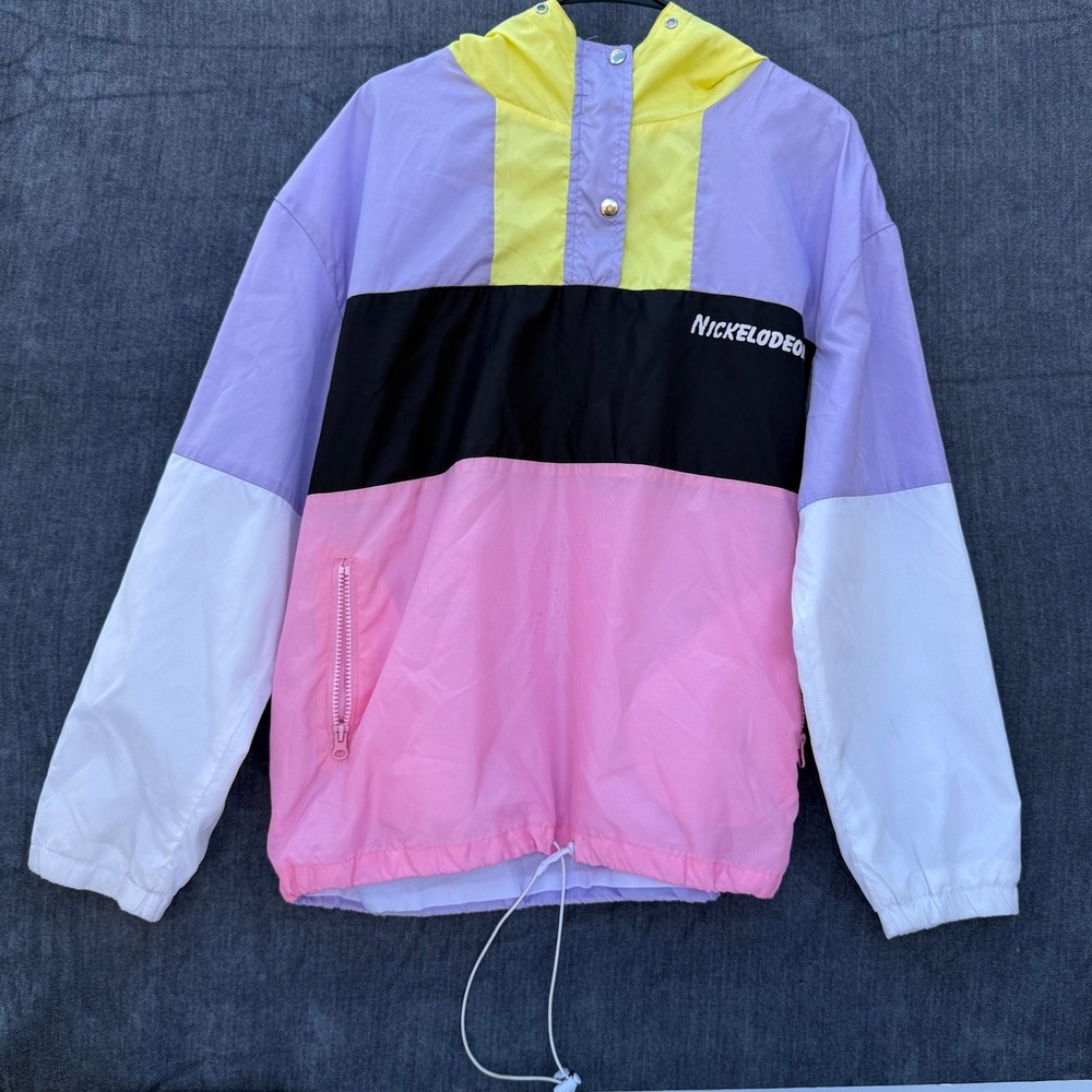 Nickelodeon Windbreaker XL Multicolor Polyester SpongeBob Colorblock Anorak
